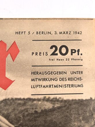 Der Adler "Der Reichsmarschall, der kürzlich zu wichtigen Besprechungen in Italien weilte" Heft Nr. 5 vom 3. März 1942 