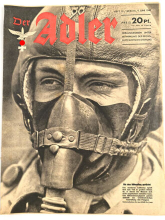 Der Adler "Für den Höhenflug gerüstet" Heft Nr. 12 vom 9. Junil 1942 