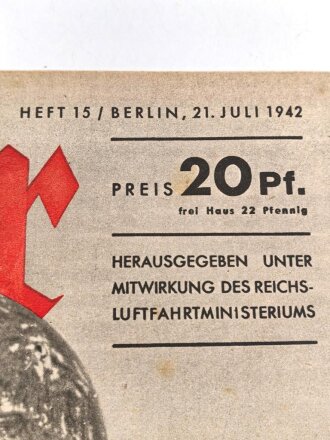 Der Adler "Einer vom Luftwaffen-Spähtrupp" Heft Nr. 15 vom 21. Juli 1942 