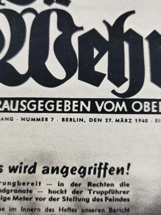 Die Wehrmacht "Es wird angegriffen!", Heft Nr....