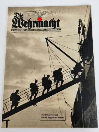 Die Wehrmacht "Berichte vom Einsatz unserer Truppen im Norden", Heft Nr. 9 vom 24. April 1940