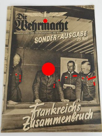 Die Wehrmacht Sonderausgabe "Frankreichs Zusammenbruach" vom 6. Juli 1940