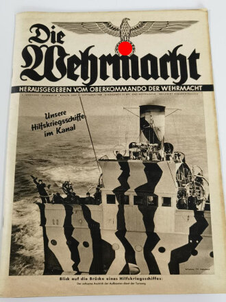 Die Wehrmacht "Unsere Hilfskriegsschiffe im Kanal", Heft 20 vom 25. September 1940