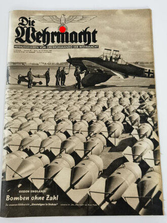 Die Wehrmacht "Bomben ohne Zahl", Heft 22 vom 23. Oktober 1940