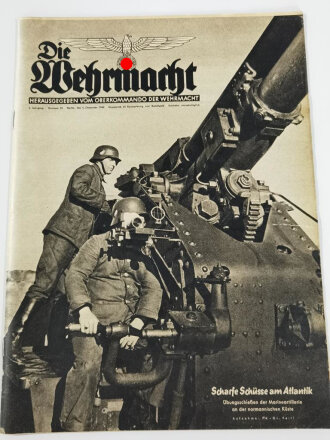 Die Wehrmacht "Scharfe Schüsse am Atlantik", Heft 25 vom 4. Dezember 1940