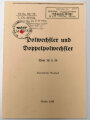 REPRODUKTION H.Dv. 95/19 "Polwechsler und Doppelpolwechsler", ca. 31 Seiten, DIN A5