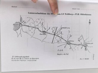 REPRODUKTION L.Dv. 703/li "Luftnachrichtentruppe, Teil 1 Truppenmäßige Nachrichtenanlagen - Heft i Feldfernkabelbau, ca. 80 Seiten, DIN A5