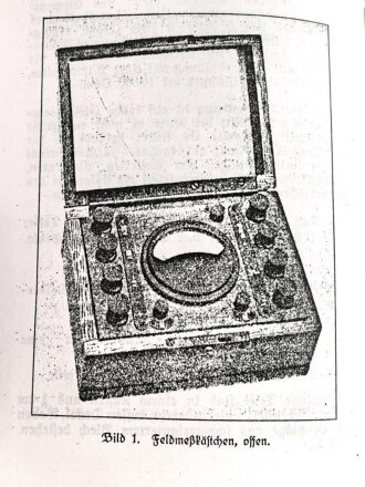 REPRODUKTION H.Dv. 95/21 "Das Feldmeßkästchen 18", 36 Seiten, DIN A6