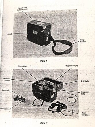 REPRODUKTION D792 "Merkblatt für die Bedienung des tschech. Feldfernsprechers Modell 35", 8 Seiten, DIN A5