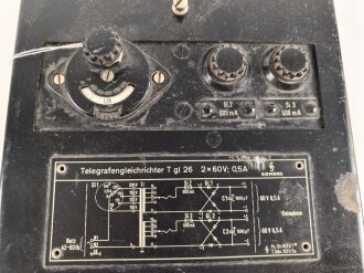 Telegrafengleichrichter T gl 26 von Siemens....