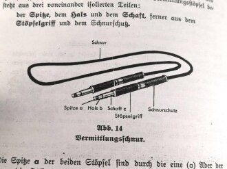 REPRODUKTION L.Dv. 702/1 "Luftnachrichtentruppe, Teil 1 Gerätebeschreibung - Heft 2 Der Feldfernsprecher 33 mit Feldelement, Kopffernhörer und SB-Zusatz", 52 Seiten, DIN A5