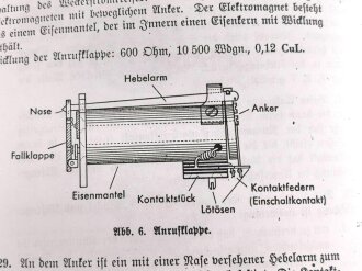 REPRODUKTION L.Dv. 702/1 "Luftnachrichtentruppe, Teil 1 Gerätebeschreibung - Heft 18 Der Amtszusatz zum großen Feldklappenschrank", 29 Seiten, DIN A5