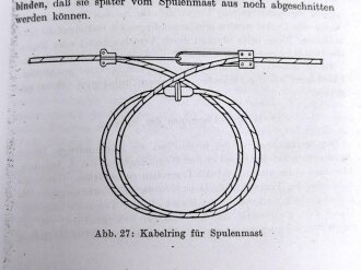 REPRODUKTION L.Dv. 703/1f "Luftnachrichtentruppe, Teil 1 Truppenmäßige Nachrichtenanlagen - Heft f Der Bau des Führungsfernkabels", 102 Seiten, DIN A5