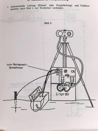 REPRODUKTION D877/5 "Gebrauchsanleitung für Lichtsprechgerät 80/80 mm", 16 Seiten, DIN A5