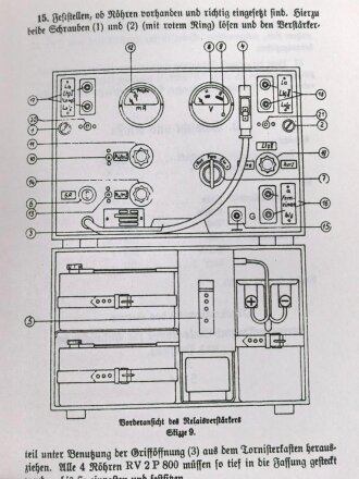 REPRODUKTION D762/5 "Merkblatt zur Bedienung des Relaisverstärkers", 12 Seiten, DIN A5