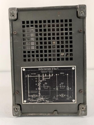 Umformer U5 a1 datiert 1937, Originallack, Funktion nicht geprüft
