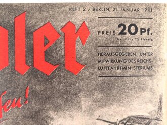 Der Adler "Alarm im Feldflughafen!" Heft Nr. 2  vom 21. Januar 1941