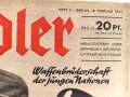 Der Adler "Waffenbrüderschaft der jungen Nationen" Heft Nr. 4  vom 18. Februar 1941