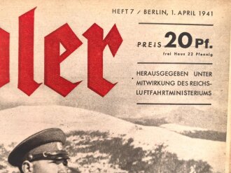 Der Adler "Deutsche Luftwaffe in Bulgarien" Heft Nr. 7  vom 1. April 1941