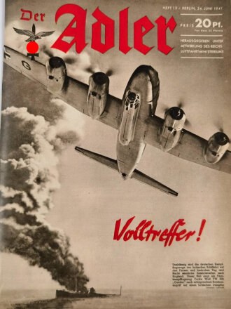 Der Adler "Volltreffer!" Heft Nr. 13  vom 24. Juni 1941