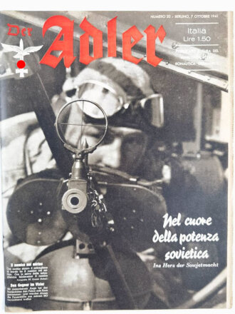 Der Adler "Il nemico nel mirino/Den Gegner im Visier" deutsch/italienische Ausgabe, Heft Nr. 20  vom 7. Oktober 1941