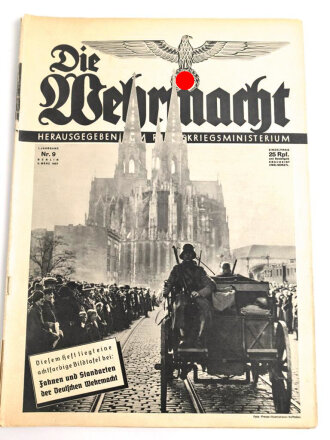 Die Wehrmacht "Fahnen und Standarten der deutschen Wehrmacht", Heft Nr. 9 vom 5. März 1937, die Bildtafel fehlt