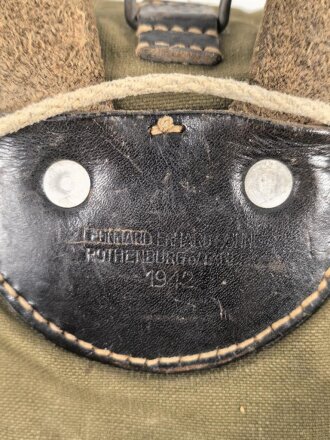 Rucksack Heer, kleine Ausführung für Artillerie. Gebraucht, datiert 1942