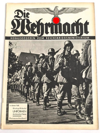 Die Wehrmacht "Uniformen des deutschen Heeres", Heft Nr. 11 vom 9. April 1937