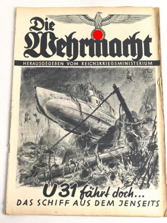 Die Wehrmacht "U 31 fährt doch...", Heft Nr. 13 vom 7. Mai 1937