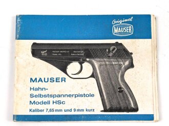 "Mauser Hahn- Selbstspannerpistole Modell HSc, 28...