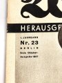 Die Wehrmacht "Wehrmacht - Manöver 1937", Heft Nr. 23 , Erste Oktober Ausgabe 1937