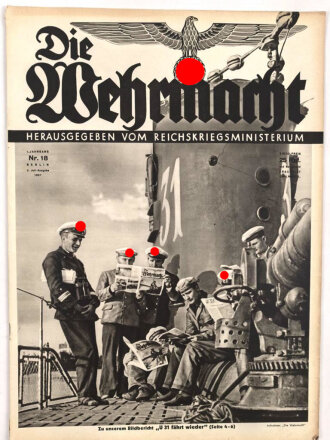 Die Wehrmacht "U 31 fährt wieder", Heft Nr. 18 , Zweite Juli Ausgabe 1937