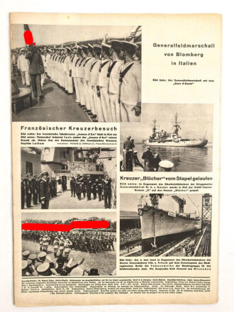 Die Wehrmacht "Deutschland Und Italien Im Gleichschritt", Heft Nr. 16 , Zweite Juni Ausgabe 1937