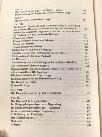 Deutschland nach 1945 "Kameraden bis zum Ende" Der Weg des SS Panzergrenadier Regiments 4 " DF"  459 Seiten, gebraucht, DIN A5