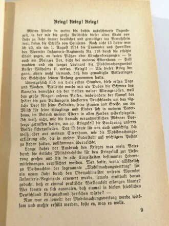 "Einer unter Hunderttausend" datiert 1937, 264 Seiten, gebraucht, DIN A5