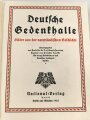 "Deutsche Gedenkhalle - Bilder aus der vaterländischen Geschichte" datiert 1923, 472 Seiten 