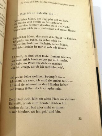 "Wir beginnen das Wunschkonzert für die Wehrmacht" datiert 1940, 224 Seiten, DIN A5, gebraucht