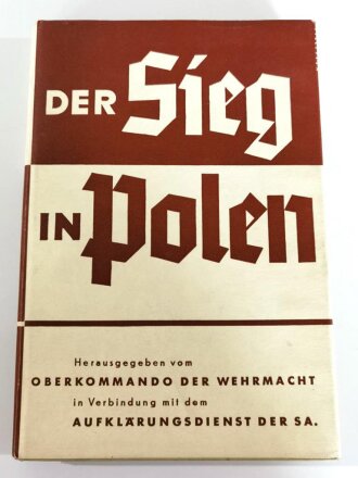 "Der Sieg in Polen" datiert 1940, 174 Seiten,...