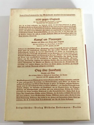 "Der Sieg in Polen" datiert 1940, 174 Seiten, DIN A5, gebraucht