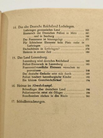 "Frei gemachtes Grenzland - Erlebnisberichte von Günther Rumler und Otto Holzmann", datiert 1942, ca. 220 Seiten, DIN A5