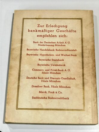 "Grosse Deutsche Kunstausstellung 1937 - Offizieller Ausstellungskatalog", datiert 1937, DIN A5, gebraucht