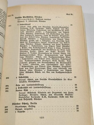 "2. Deutsche Architektur- und Kunsthandwerkausstellung - Offizieller Ausstellungskatalog", datiert 1938, DIN A5, gebraucht