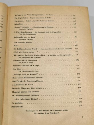 "Die Wehrmacht - Der Freiheitskampf des großdeutschen Volkes", datiert 1940, 319 Seiten, über DIN A5, gebraucht