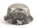 Miniaturhelm Wehrmacht, Originallack, so wohl bei Ferntrauungen verwendet um den nicht anwesenden Soldaten darzustellen. Aluminium, Originallack