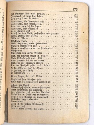 SS Liederbuch, "Herausgegeben vom Rasse- und Siedlungshauptamt SS" 176 Seiten, Vollständig