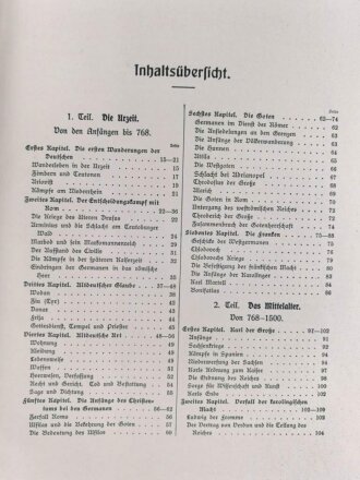 "Deutschland in Vergangenheit und Gegenwart" datiert 1925, DIN A4, mit 550 Seiten, gebraucht