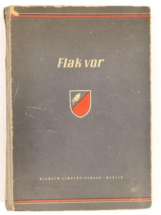 "Flak vor" datiert 1943,  387 Seiten, DIN A4, gebraucht