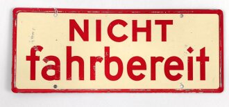 Schild für Kraftfahrzeug Instandsetzungseinheiten der Wehrmacht 10 x 25cm