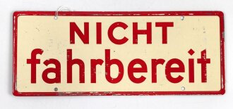 Schild für Kraftfahrzeug Instandsetzungseinheiten der Wehrmacht 10 x 25cm