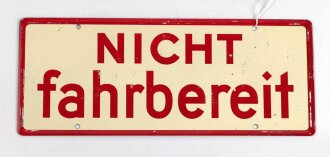 Schild für Kraftfahrzeug Instandsetzungseinheiten der Wehrmacht 10 x 25cm